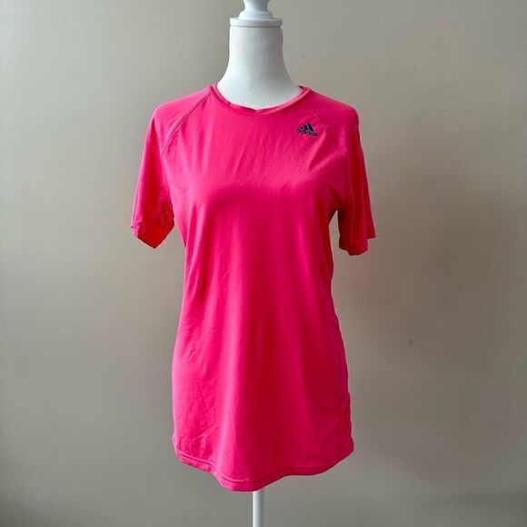Adidas neon pink short sleeve active tee. - Picture 1 of 4